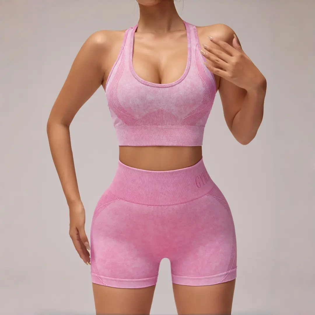 Hijesse Women's high waisted and hip lifting shaping yoga set, suitable for fitness hot girls, daily travel yoga clothes, American sports yoga set, suitable for spring and summer dressing