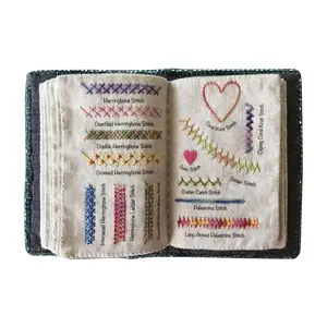 Embroidery Stitch Book, 1 Set DIY Stitch Book, Embroidery Sewing Book, Sewing Book for Adults, DIY Sewing Supplies