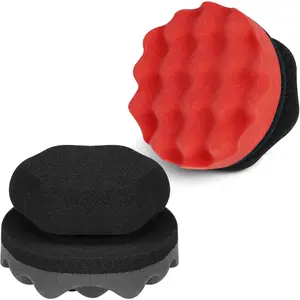2 Pack Large Tire Shine Applicator Pad For Tire, Tire Hex Grip Applicator For Tire, Tire Shine Car Detailing Foam Sponge Tool For Tire, Reusable Car Cleaning Supplies After Car Wash Tire Cleaner For Applying Tire Shine