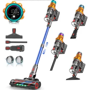 S8 Cordless Vacuum Cleaners for Home, 8-in-1/48Kpa Powerful Suction, Up to 65 Minutes, Self-Standing Cordless Stick Vacuum Cleaner, Lightweight Anti-Tangle Rechargeable Vacuum for Floor/Carpet/Pet Hair/Car