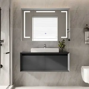 Sikaic Medicine Cabinet with Mirror and LED Light, Wall Mounted Bathroom Mirror with Storage, 3 Doors Bathroom Wall Cabinet, Memory Dimmable 3 Color Temp, Adjustable Shelves