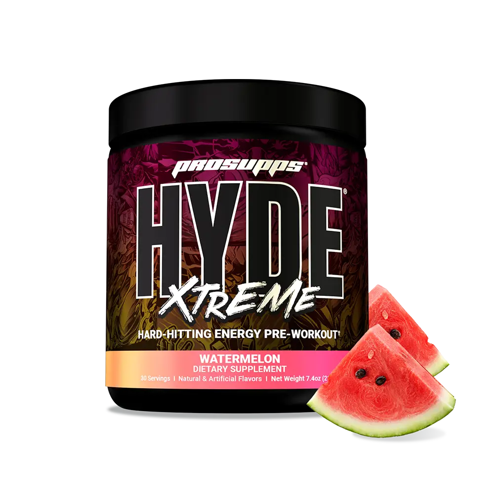 ProSupps Mr. Hyde Xtreme Natural Dietary Pre-Workout Pump + Power Mix Powder with Creatine, Beta Alanine, High Caffeine - 30 Servings for Energy, Pumps, Focus, Performance - Gym Fitness Supplements for Men