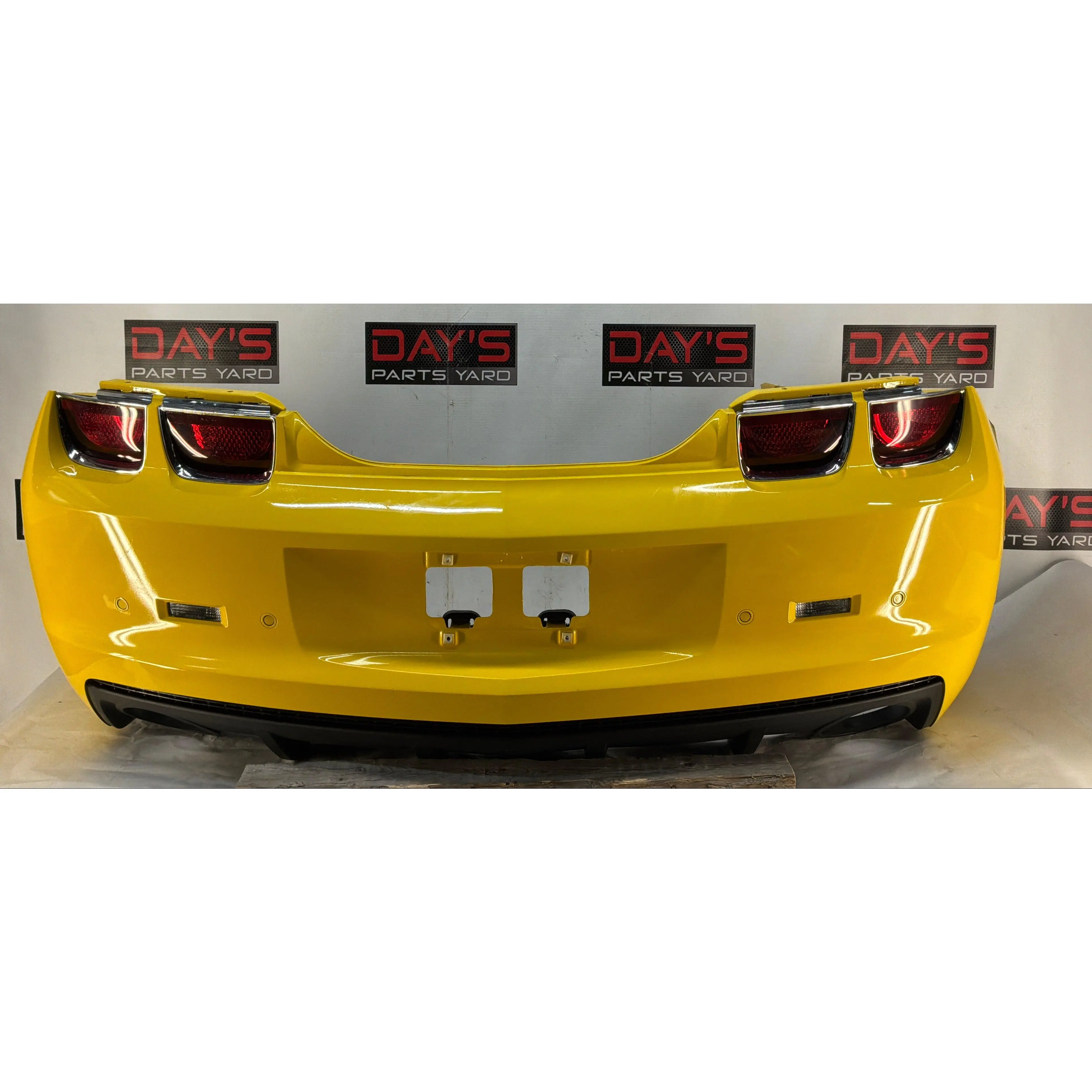 2010 Chevy Camaro SS Complete Rear Bumper Cover Yellow OEM