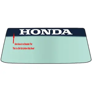 Fits A HONDA Vehicle Custom Windshield Banner Graphic Die Cut Decal - Vinyl Application Tool Included