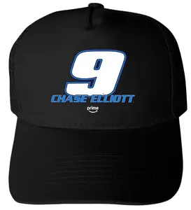 Chase Elliott #9 NASCAR Offic. LIC. Unisex Trucker Hat with Full Color Heat Transfer Logo