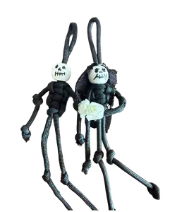 Skeleton Couple Keychain, Fashion Costume Jewelry Accessory