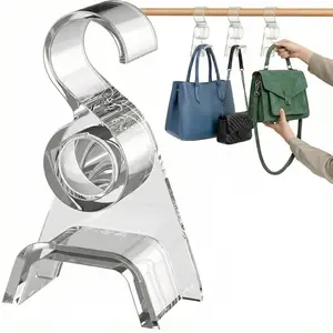 OnDisplay LuxeArch: Premium Wide Arch Acrylic Handbag/Purse/Backpack Hanger