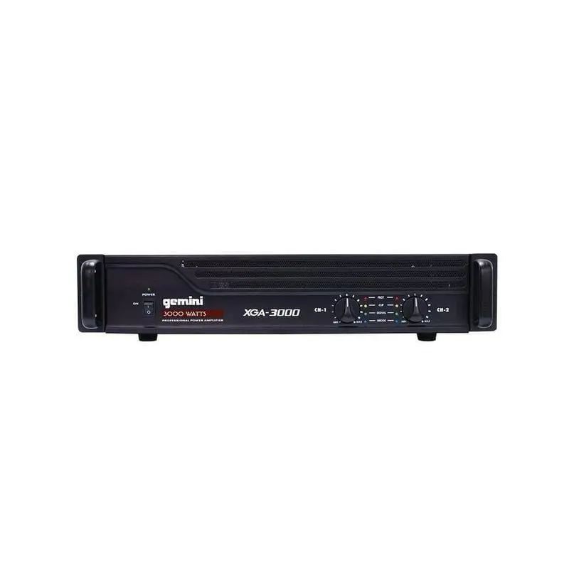 Gemini Sound XGA-3000 Professional Amplifier - 3000 Watts, Lightweight, Efficient Cooling Technology