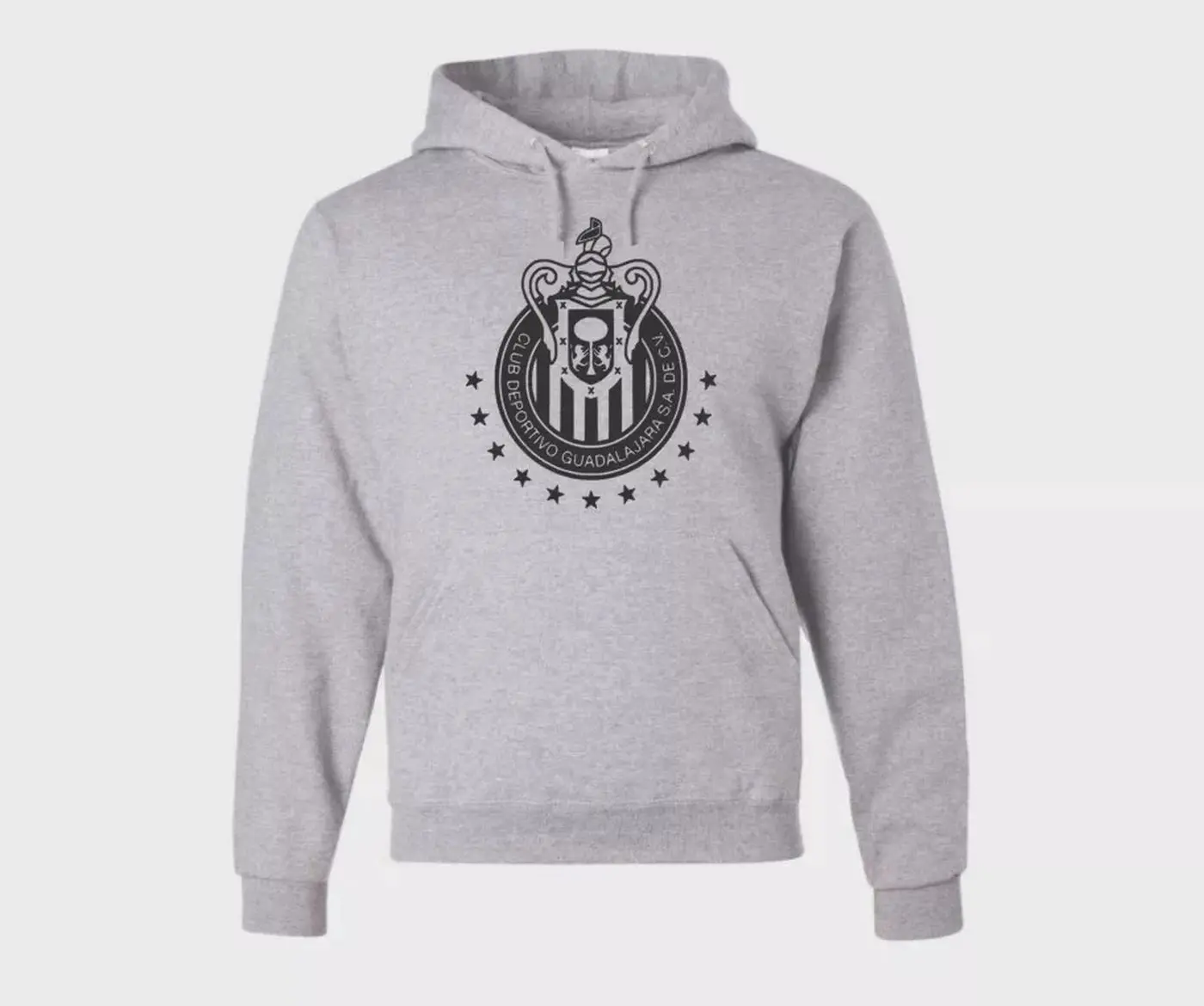 New Deportivo Guadalajara Chivas GRAY Hoodie Liga MX