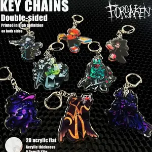 FORSAKEN Acrylic Keychains: Chance, 007n7, Azure, TwoTime, Elliot.