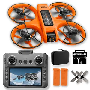 Unmanned aerial vehicle, infrared four-way obstacle avoidance function, high-definition dual cameras, 12-15 minutes long battery life, WIFI transmission, 360° grid protection, FPV remote control quadcopter. automatic rc  flying Automatic Target-Following