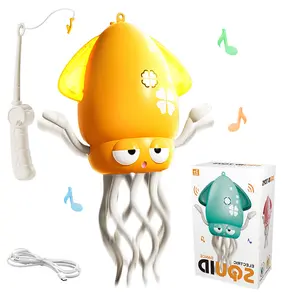 Funny octopus creative electric induction octopus music automatic obstacle avoidance crawling birthday gift funny decompression children's toys.