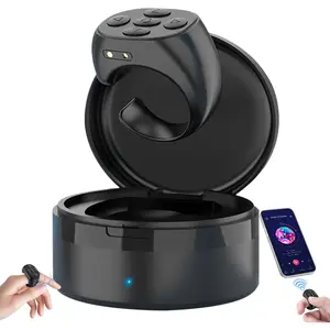 Fingertip Wireless Bluetooth Remote Control,  App Page Turner (Black)