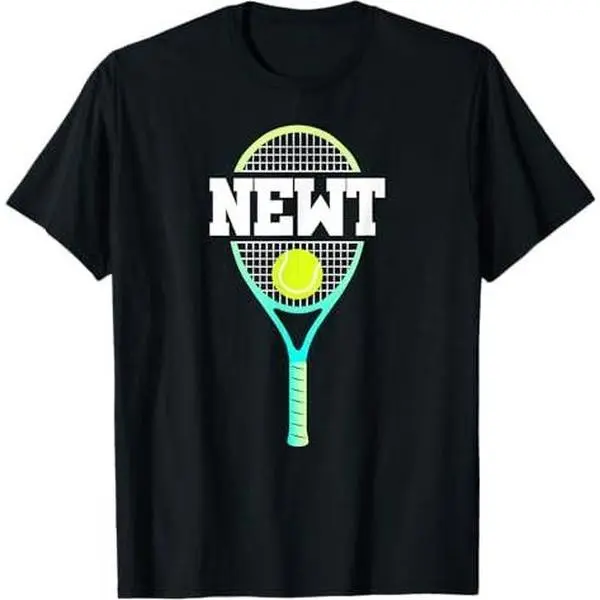 Newt Name Tennis Player Boys Ball and Racket Sports Fan T-Shirt