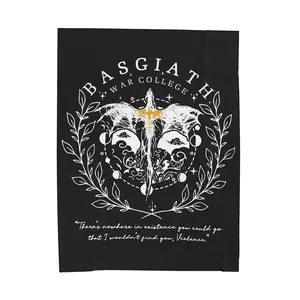 Fourth Wing Blanket The Empyrean Basgiath War College Dragon Rider Merch Rebecca Yarros Super Soft Anti-Static Flannel Throw Blanket