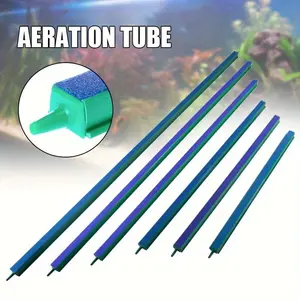 4/6/8/10/12/14 Inch fish tank bubble bar landscaping oxygen pump aerator pump oxygen curtain, air disc, stone air bar, stone fish tank single mouth diffuser, Aquarium Accessories