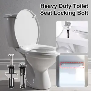 Heavy Duty Toilet Seat Fastener Bolt Kit, Stainless Steel Toilet Seat Bolts, Universal Toilet Lid Seat Replacement Kit summerwins