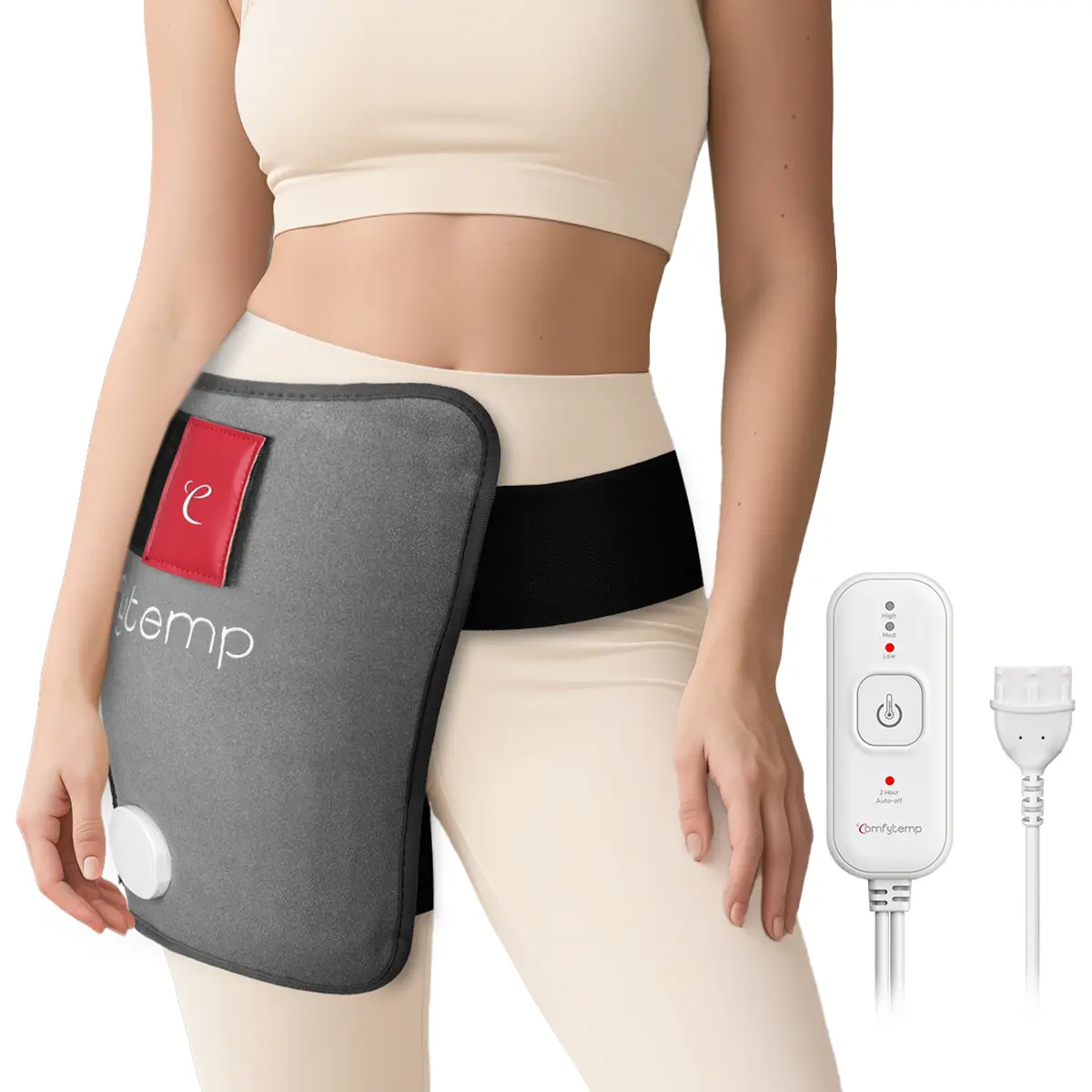 Hip Heating Pad for Hip/Sciatica Pain, Birthday Gifts for Women/Men/Mom, Lower Back/Thigh/Buttock Electric Heat Pad(S/M/L/XL)