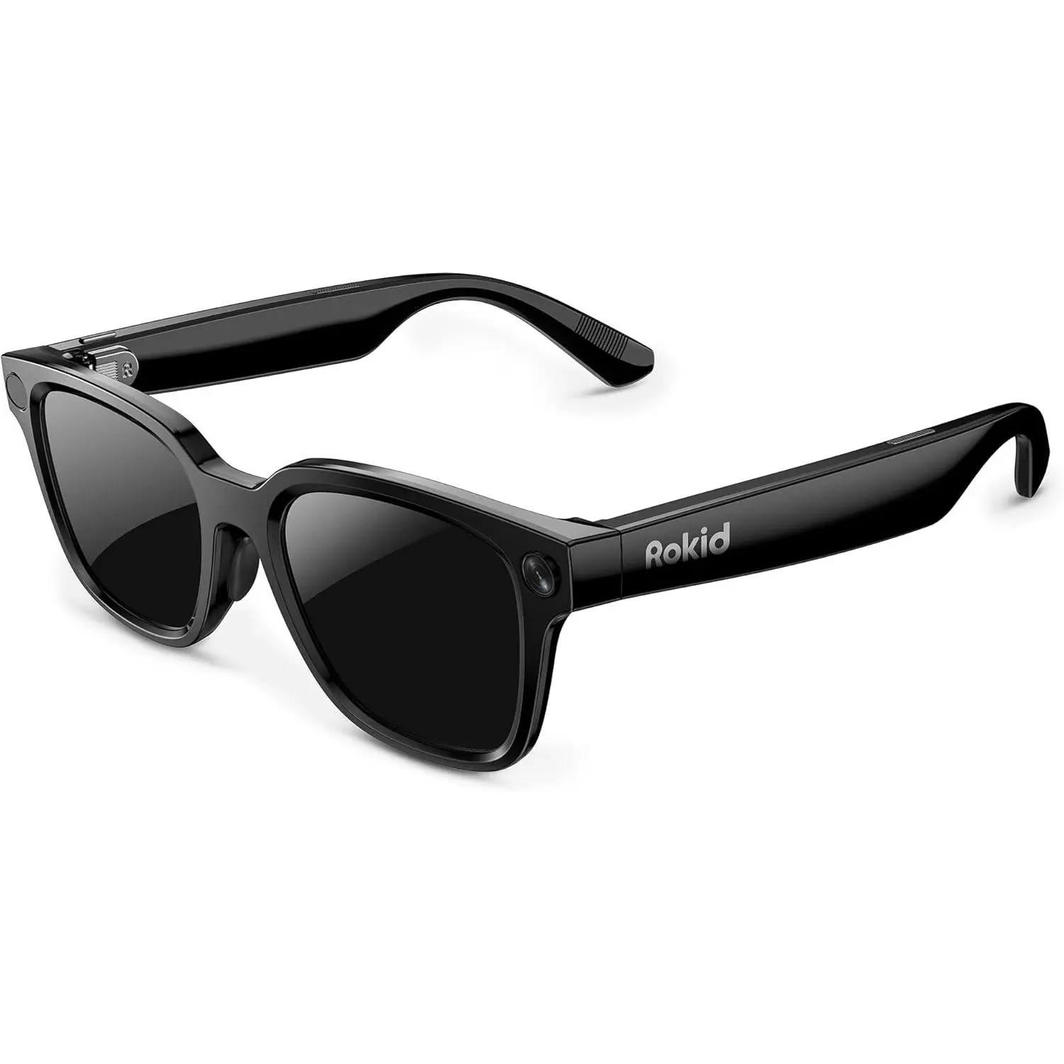 Rokid AI Glasses Style (no display), Smart glasses with Gemini & ChatGPT, Real-time translation, 12MP & 4K Camera, open-ear audio, Lightweight (38.5g), voice-controlled assistant, Hands-Free Calls, Productivity for Travel & Work