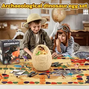 Dino Egg Dig Kit, Dinosaur Toys for Kids Dinosaur Eggs with 12 Dinosaurs inside,Include Flying Chess mat， Dino Toy Outdoor Gift with Dinosaur Card, Dinosaur Egg Excavation for Kids Boys Girls Gift 6 and up year old，easter gifts for kids,basket stuffers