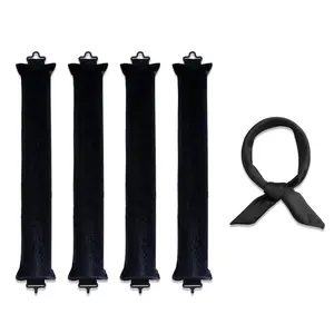 Satin Heatless Curling Set  - Comfortable Hair Curlers to Sleep In for Frizz-Free, No Heat Damage Styling