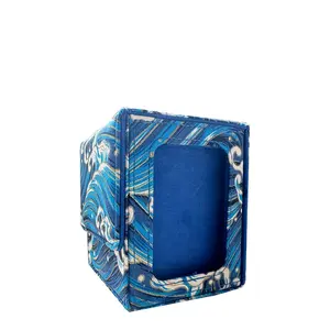 120+ Trading Card Box, Card Hobby Box with Display Window, Magnetic Storage Case, Board Game Collection Holder, Gift for Collectors