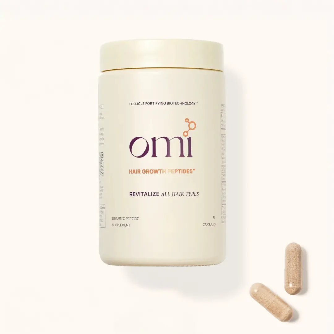 OMI REVITALIZE Women's Hair Growth Peptides, For Stress-Related Hair Loss, Thinning and Shedding, Clinically Tested for Visibly Thicker and Stronger Hair