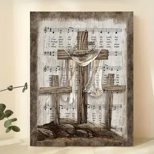 1pc Canvas Poster, Religion Art, Amazing Grace Hymn Print Poster, God Religious Sign Poster, Amazing Grace Canvas Art, Music Lover Poster, Ideal Gift For Bedroom Living Room Corridor, Wall Art, Wall Decor, Winter Decor, Room Decoration