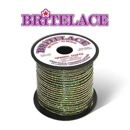 Britelace Holographic Flat Plastic Lacing, 9 Color Options, Friendship Bracelets, Keychains, Lanyards, Kids Crafts
