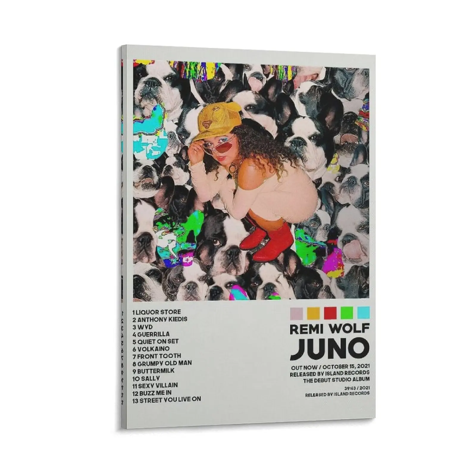Remis Wolf - Juno Canvas Poster Print, Home Decor for Bedroom & Office, Valentine's & Birthday Gift for Bar Wall Art