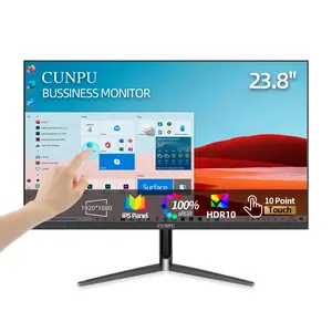 CUNPU G24FI07-X 24’’ Touchscreen Monitor,FHD 1080P IPS,10-Point Touch,75Hz，HDMI VGA USB,Office & Workstation Display