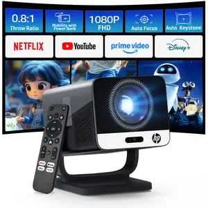 HP MC475 Native 1080P Full HD Short Throw Projector Auto Focus Netflix AI WiFi Bluetooth 100" Home Cinema