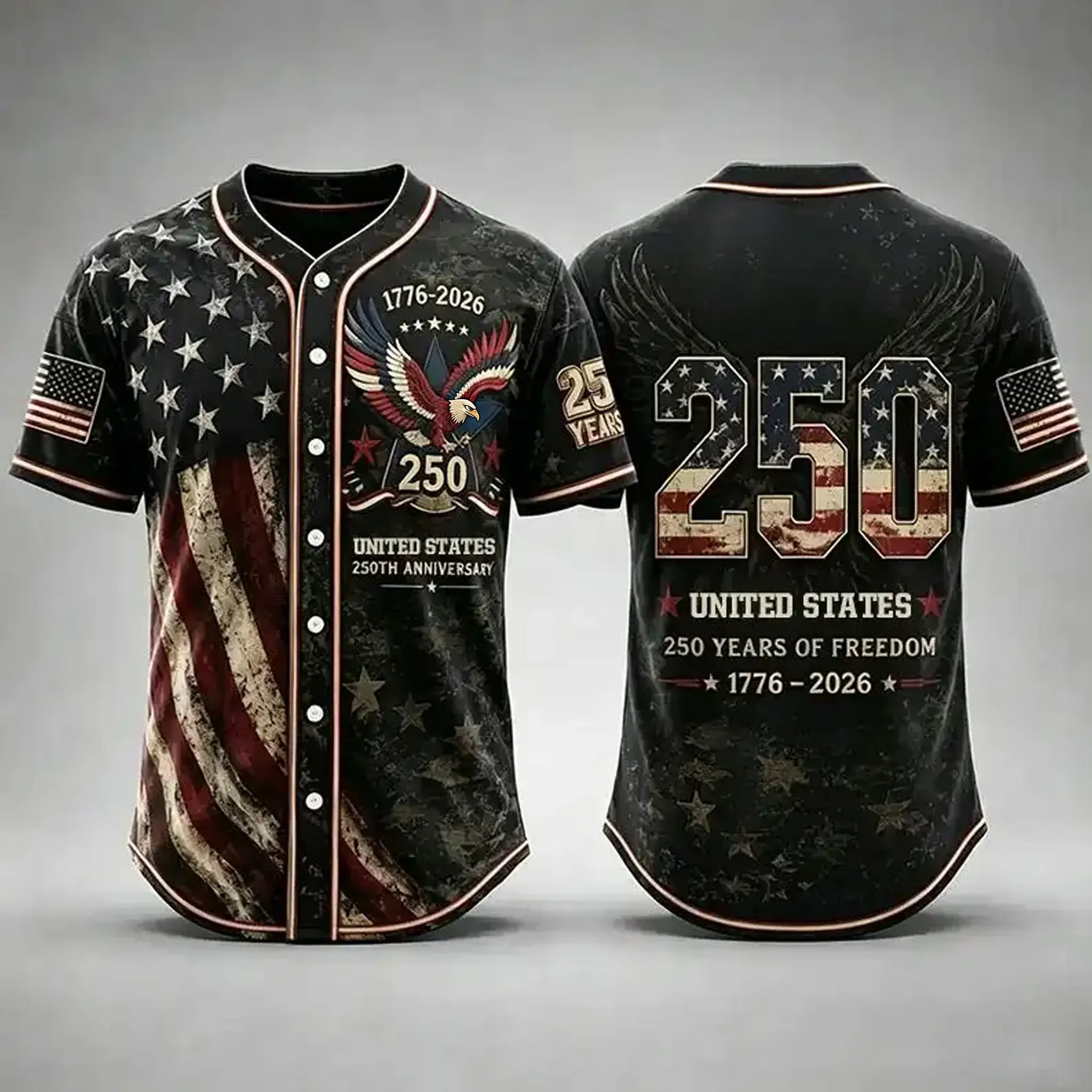 USA 250th Anniversary Baseball Jersey,USA Jersey,1776-2026 Patriotic Shirt, 4 the of July Gift, Freedom Jersey # TikTokMadeMeBuyIt # USA250 # PatrioticEagle # 1776To2026 # Independence Day # AmericanPride # 250th Anniversary #   Baseball Jersey