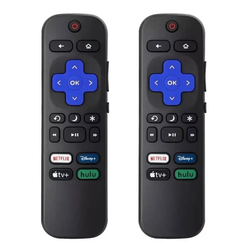 2Pcs Replacement Remote Control Compatible for Roku TV, Universal Remote Fit for Hisense/Onn/TCL/Sharp/Element/Philips/Hitachi/JVC/RCA/Insignia/Sanyo/LG RokuSeries Smart TVs (Not for RokuStick & Box)