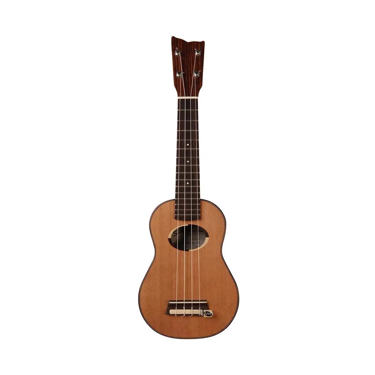 Kremona Coco Soprano 4-String Ukulele with Hardshell Case, 18 Frets, Rosewood Fingerboard & Back-Sides, Solid Cedar Top, Matte Finish, Stylish Aesthetic, Rich & Resonant Sound, Smooth Round Sonority, Durable & Reliable