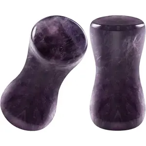 Pair of Double Flared  Stone   Ear Stretcher Saddle Plugs  Earring Lobe