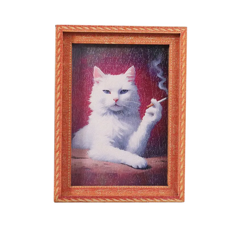 Vintage Cat Fridge Magnet Decorative Refrigerator Magnet Cute Animal Artwork Magnetic Home Decor Novelty Collectible Display Magnet for Kitchen Locker Office Whiteboard Cabinet and Gift Giving