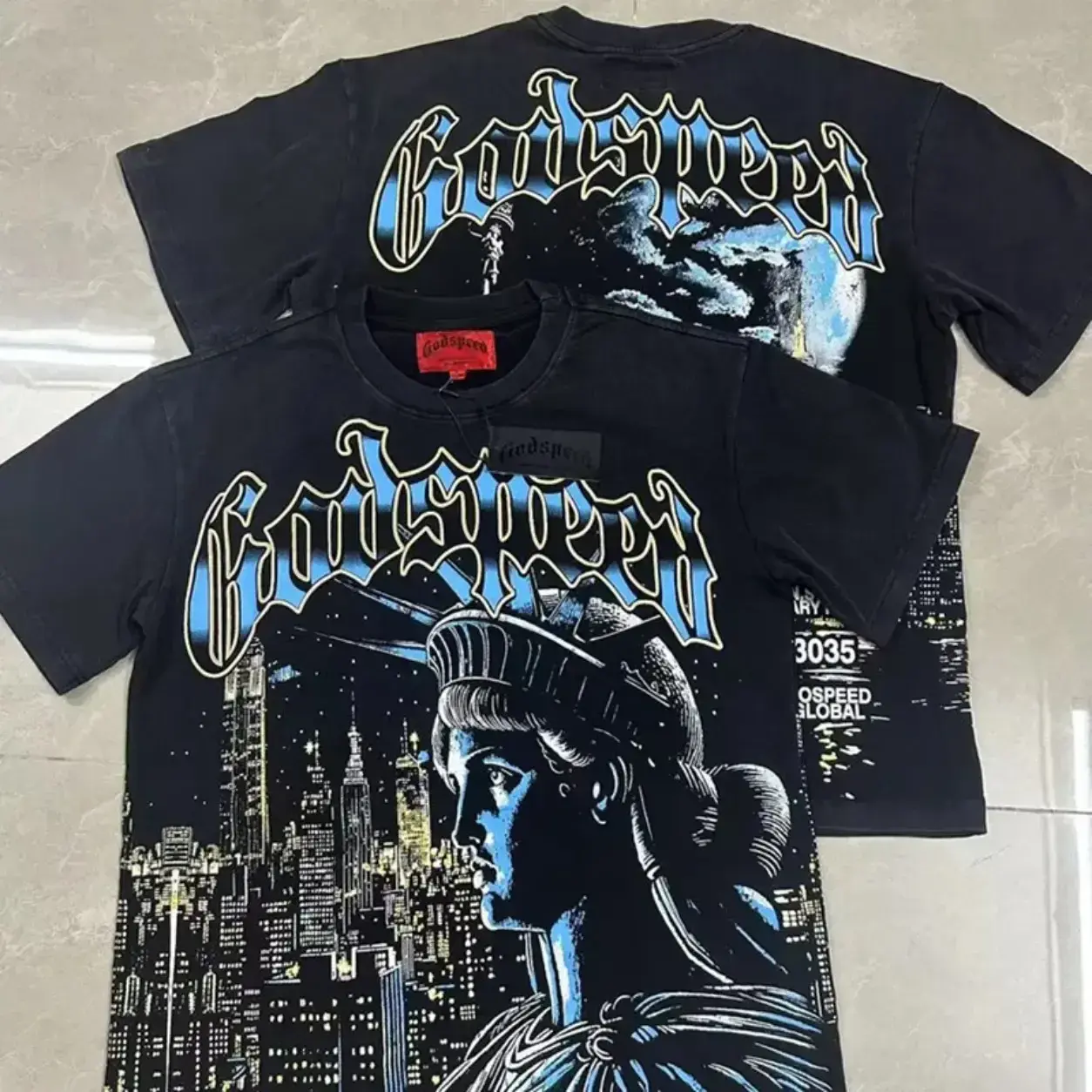 Y2K GODSPEED Professional Certified Racer Racing T-Shirt Men's Women Fashion Vintage T-shirts 100% Cotton Oversized T Shirts