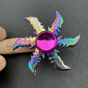 Fidget Spinner Toy, 1 Count Colorful Fingertip Gyro, Hand Spinner Toy, Stress Relief Toy for Adults & Teens, Birthday Gift, Creative Gift