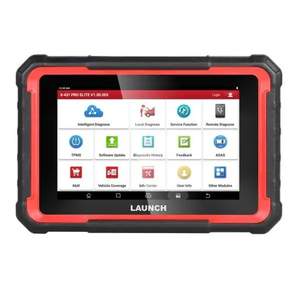 Launch X431 PRO Elite OBD2 Scanner Tablet - Full System Car Diagnostic Tool, CAN FD Active Tester, 6000mAh Smart Device for Mazda, Lincoln with 2 Years Free Update, Automotive Repair Tools