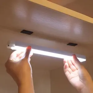 Under Cabinet LED Light, USB Rechargeable Magnetic LED Light, Motion Sensor LED Light for Kitchen Cabinet Stair Bar, Emergency Light