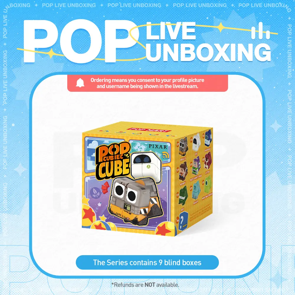[POP NOW] POP MART Disney/Pixar POP CUBE CUBIEC Series Figures Blind Box