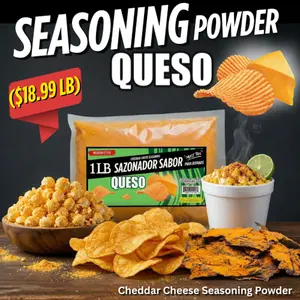 Cheddar Cheese Seasoning – Bold Flavor for Popcorn , Chips, Elotes & Snacks (1 LB)