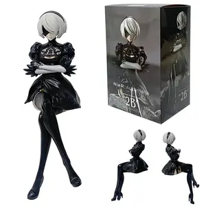 15CM NieR:Automata Yorha No. 2 PVC Anime Action Figures Model Collection Ornament Anime Cartoon Model Toy Gift (No Box)
