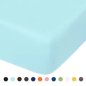 NTBAY 100% Brushed Microfiber Fitted Crib Sheet, Super Soft and Cozy Crib Sheet for Standard Crib and Toddler Mattresses,Unisex