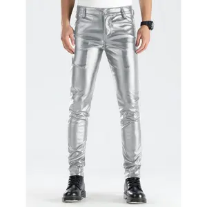 Men's Skinny Leather Pants