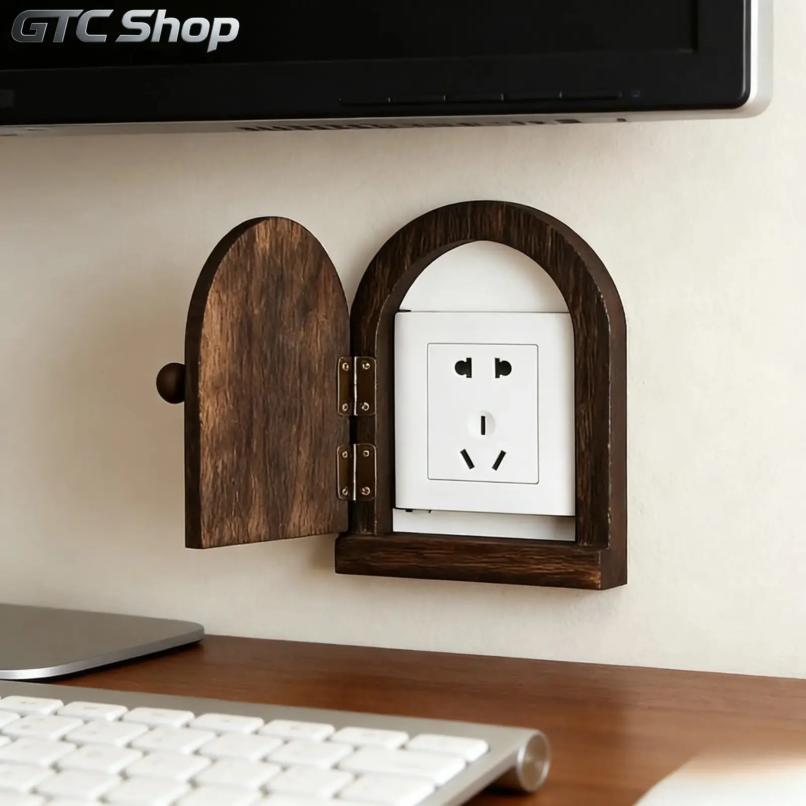 Handmade Wooden Outlet Cover, Dustproof Decorative Wall Socket Plate, Rustic Wall Mount Decor, Stylish Protective Cover, Versatile Home Accent for Living Room, Bedroom, Gaming Room, Kitchen and Hotel Spaces