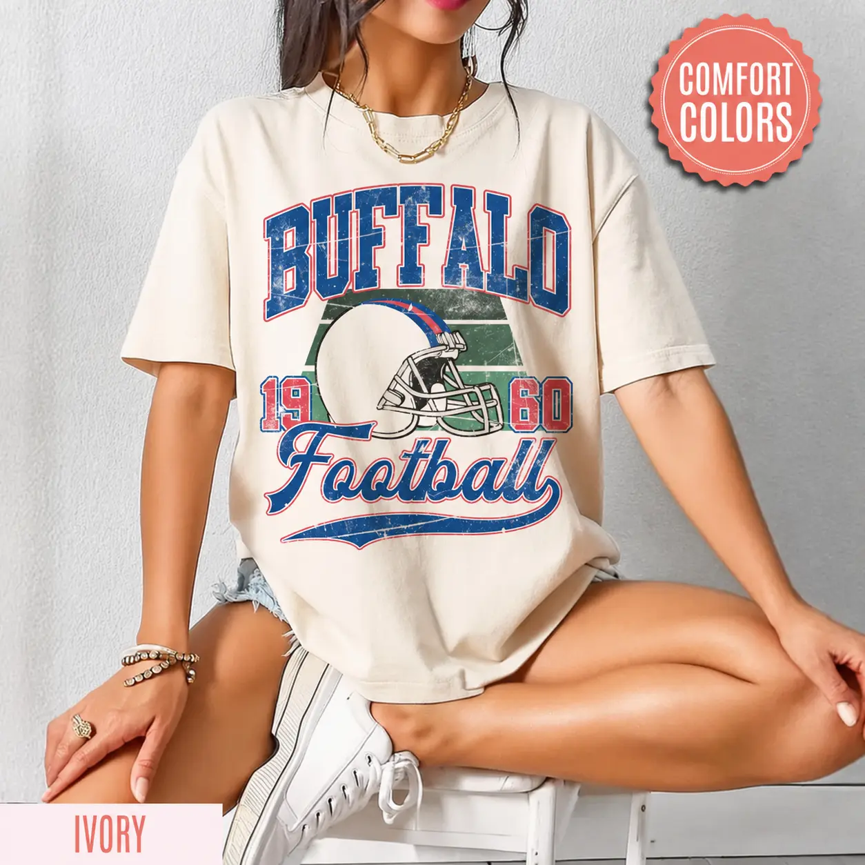 [Comfort Color 1717] Vintage Style Comfort Colors T-Shirt, Buffalo Bill T-Shirt, Buffalo New York, Buffalo Fan Gift