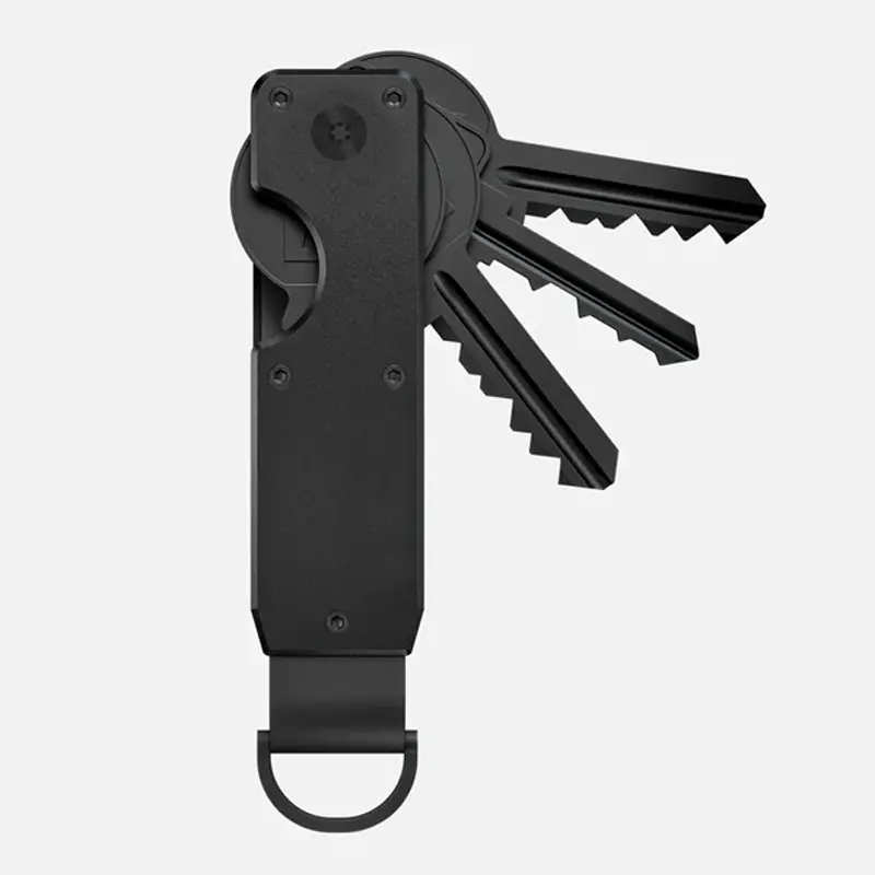 Metal Body Keychain Key Holder with AirTag Slot - Solid Compact, Modern Multifunctional Outdoor Accessory for Smart Storage, Metal Body Keychains, Key Holders, Edc Gear, Keyring