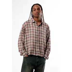 Pacsun Men's Rains Plaid Long Sleeve Shirt